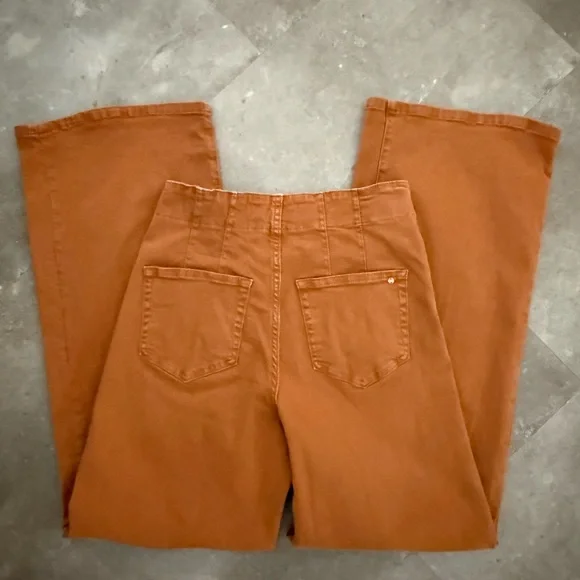 Women's Wide Leg Jeans in Rustic Orange Size 27 - Picture 6 of 9